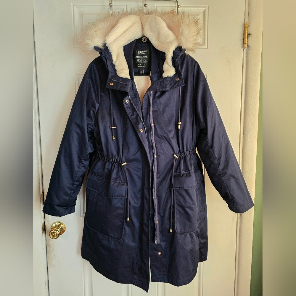 Torrid 3-in-1 Parka! Cold Weather Winter Jacket w/ Faux Fur Hood- Plus 1/ 1X